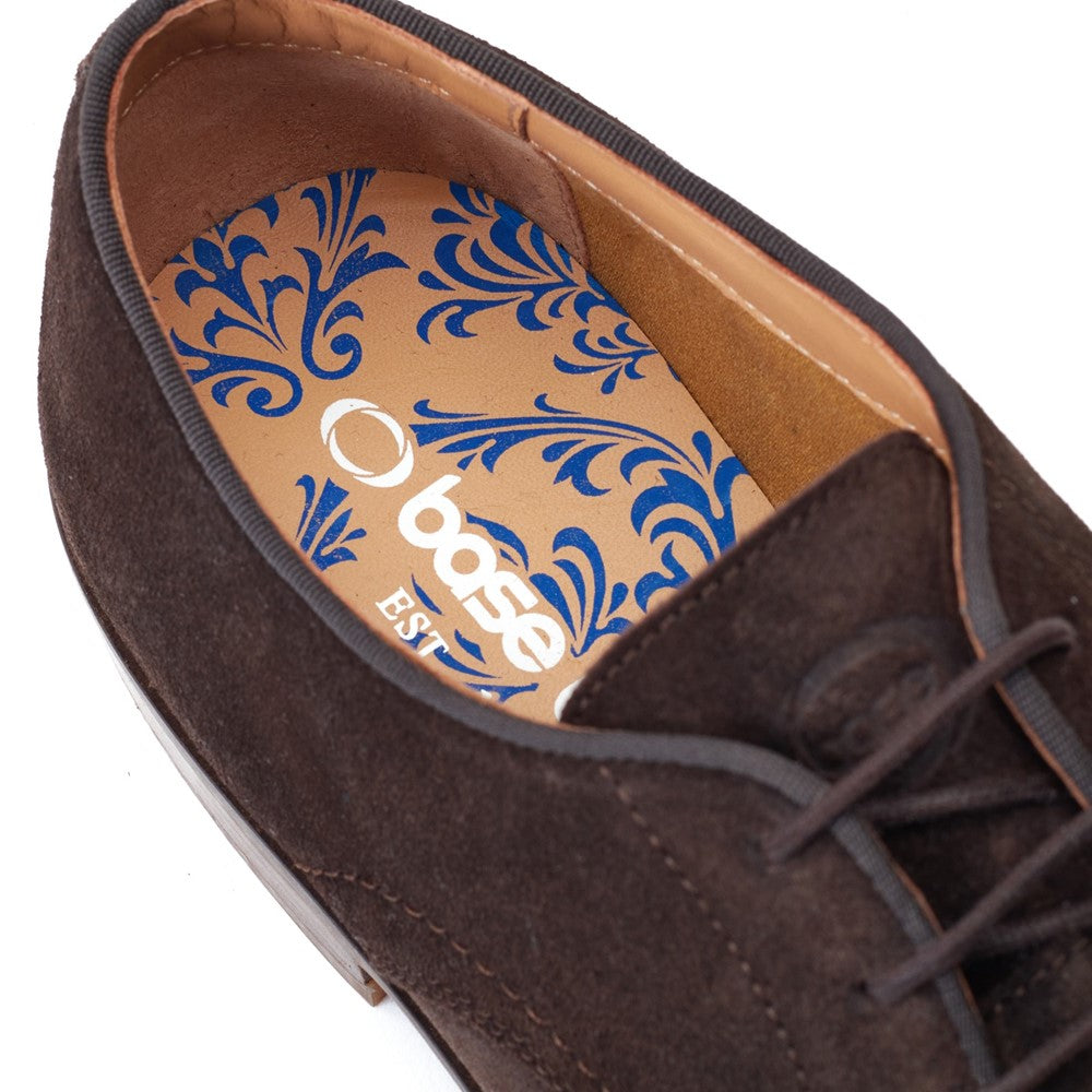 Bronte Suede Derby Shoes Brown