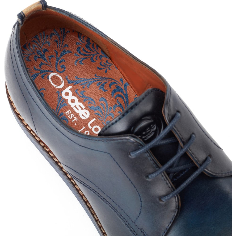 Roly Washed Derby Shoes Navy