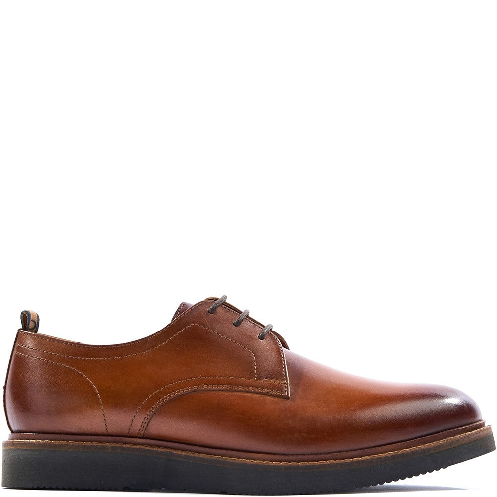Roly Washed Derby Shoes Tan