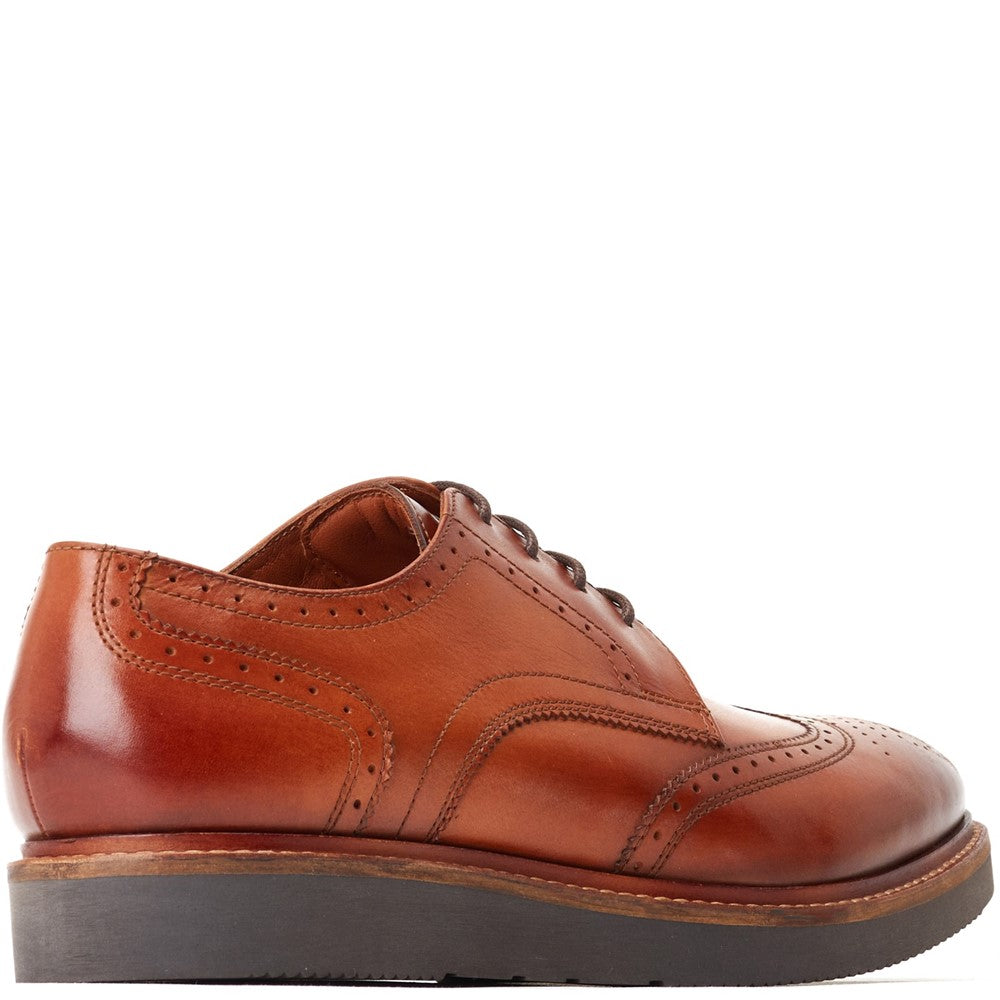 Joe Washed Brogue Shoes Tan