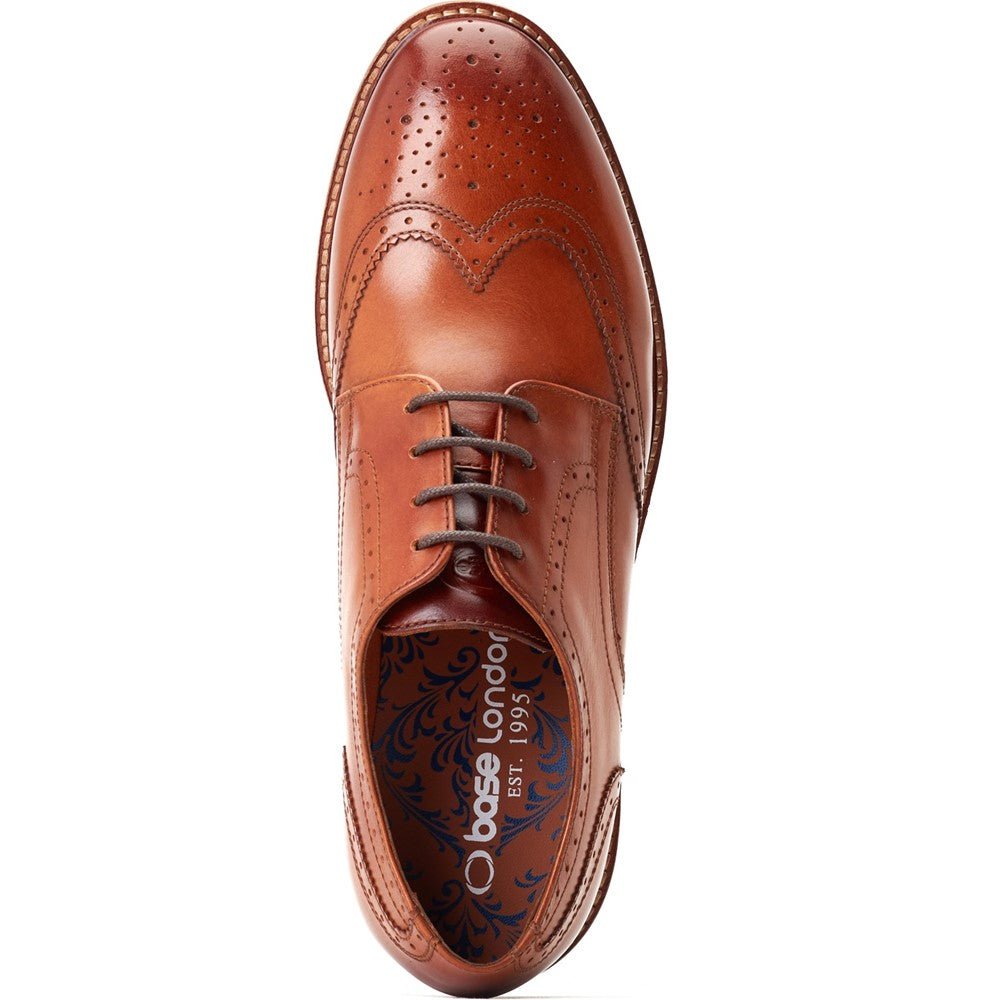 Joe Washed Brogue Shoes Tan