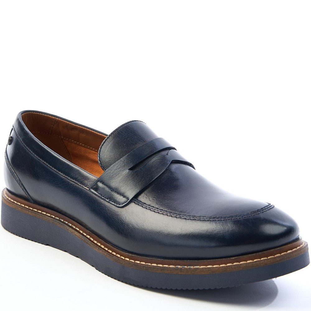 Sid Washed Loafers Navy