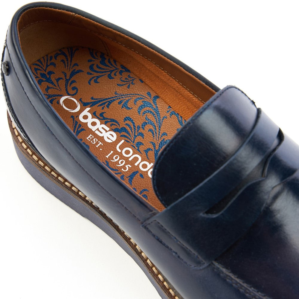 Sid Washed Loafers Navy