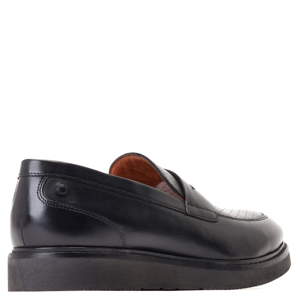 Sid Emboss Loafers Black
