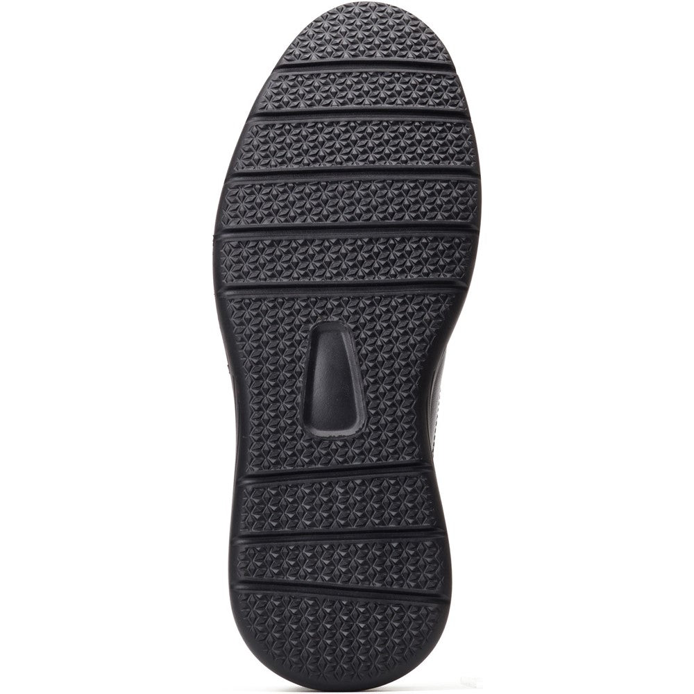 Flight Washed Brogue Shoes Black
