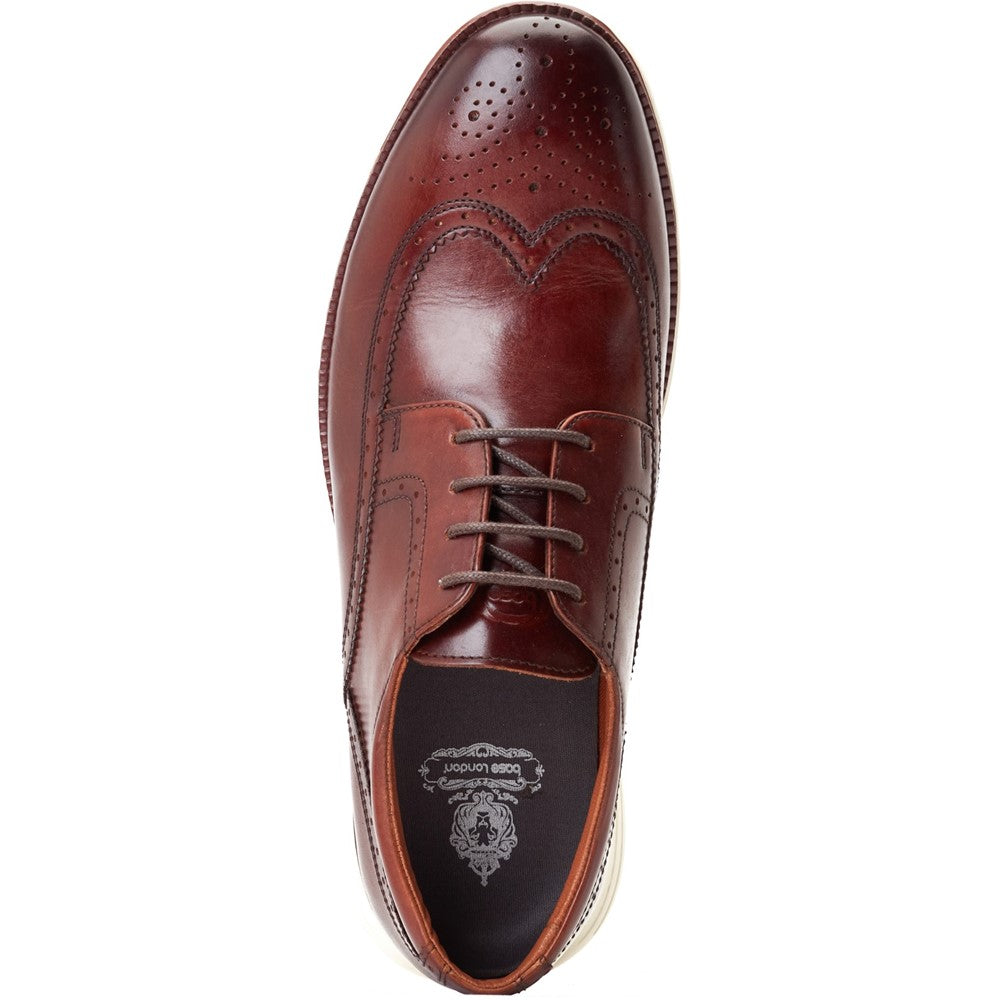 Flight Washed Brogue Shoes Brown