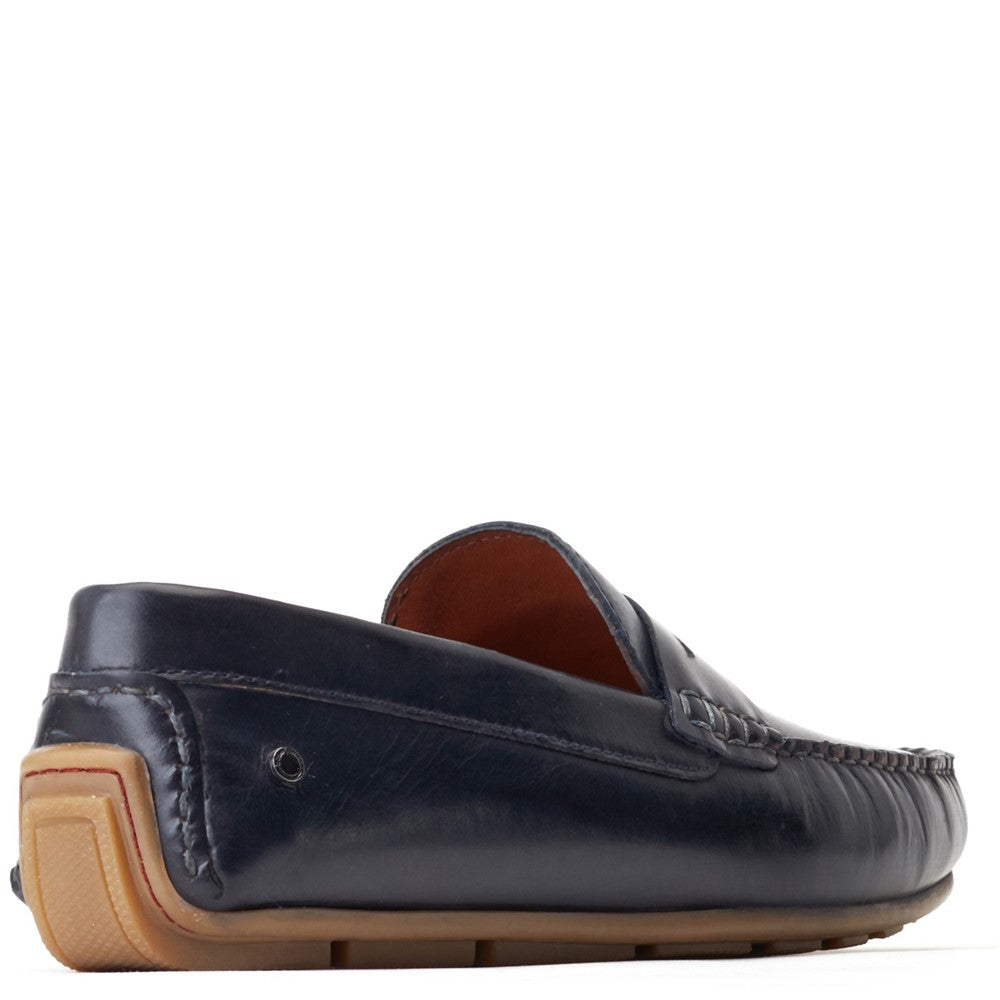 Collins Washed Loafers Navy