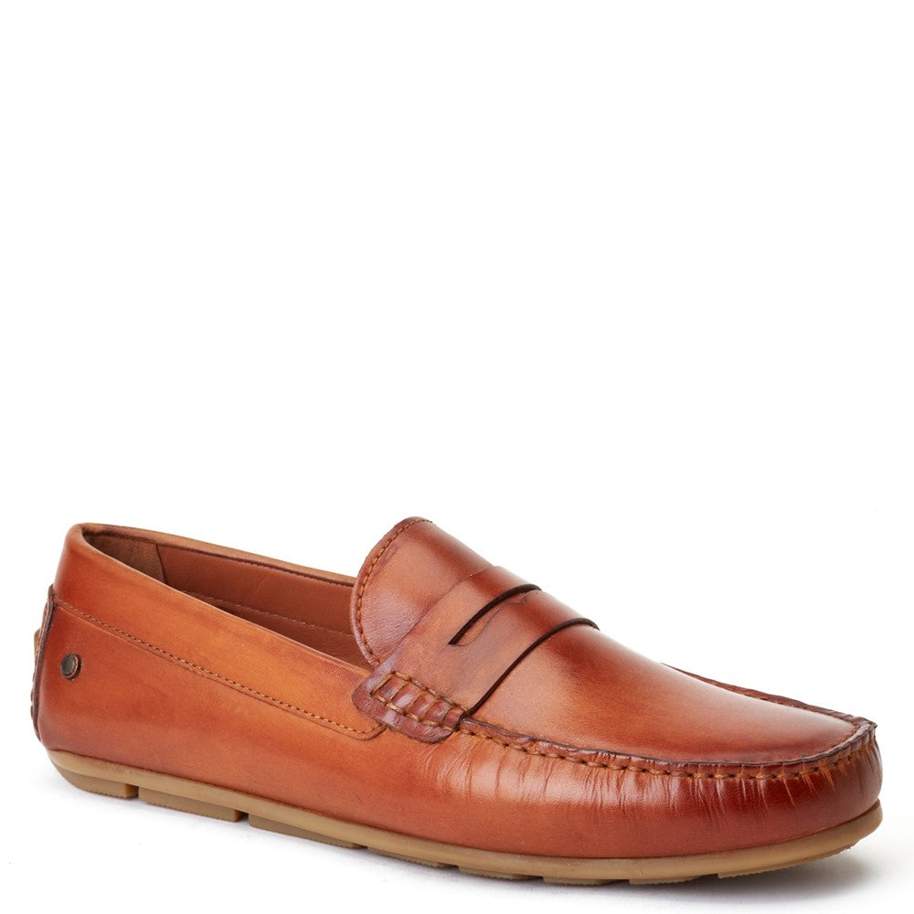 Collins Washed Loafers Tan