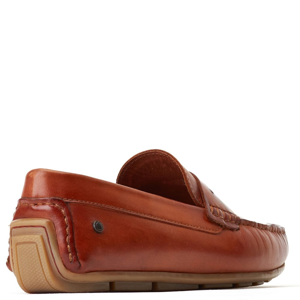 Collins Washed Loafers Tan