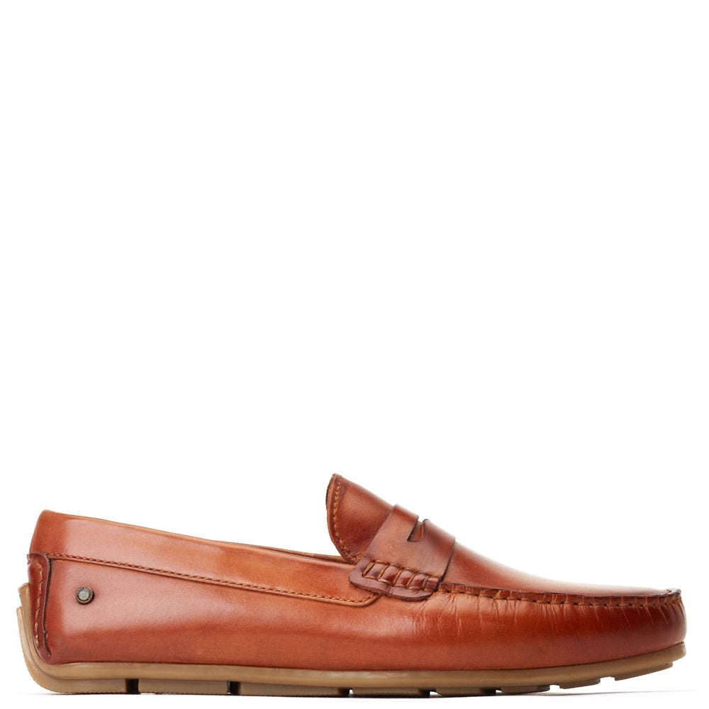 Collins Washed Loafers Tan