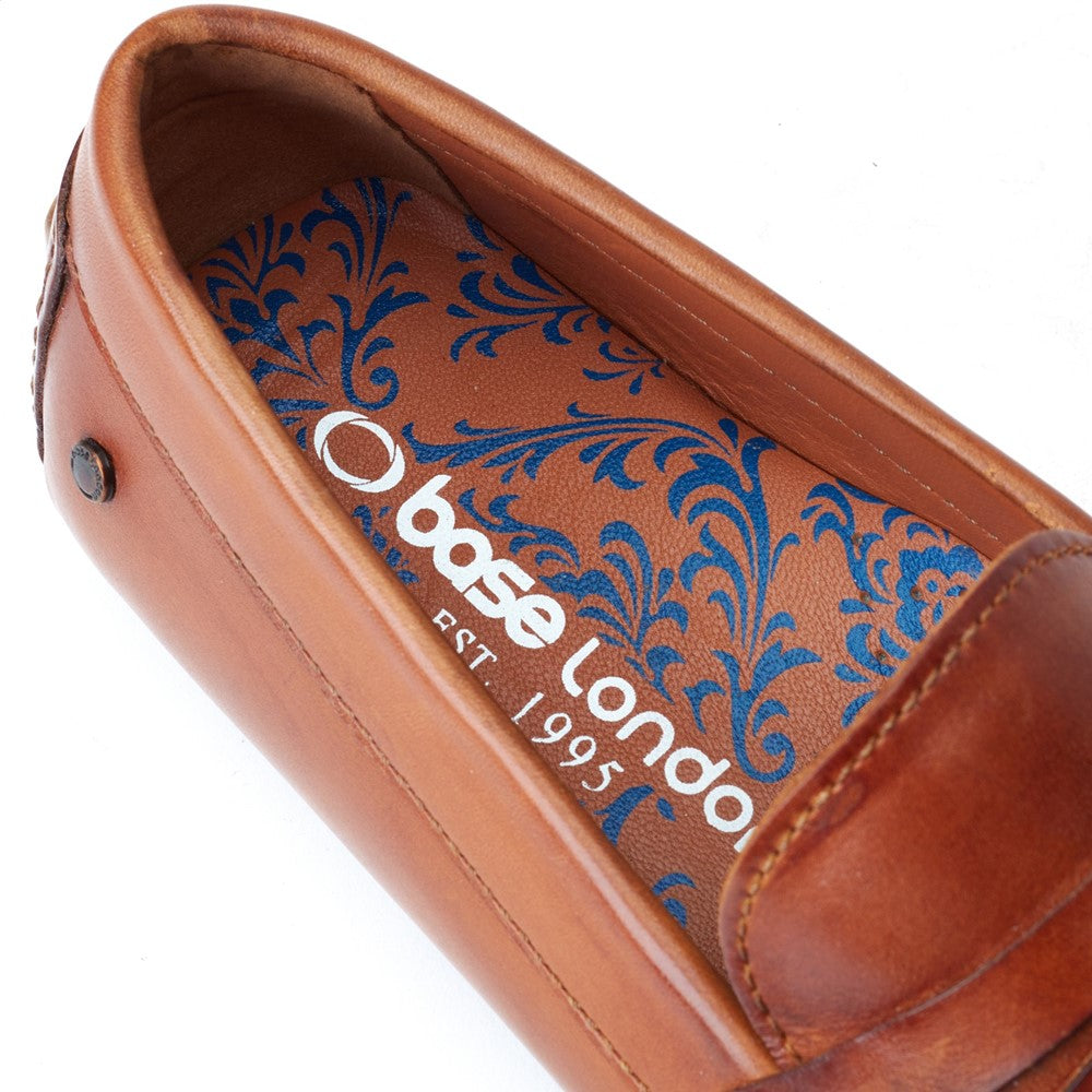 Collins Washed Loafers Tan