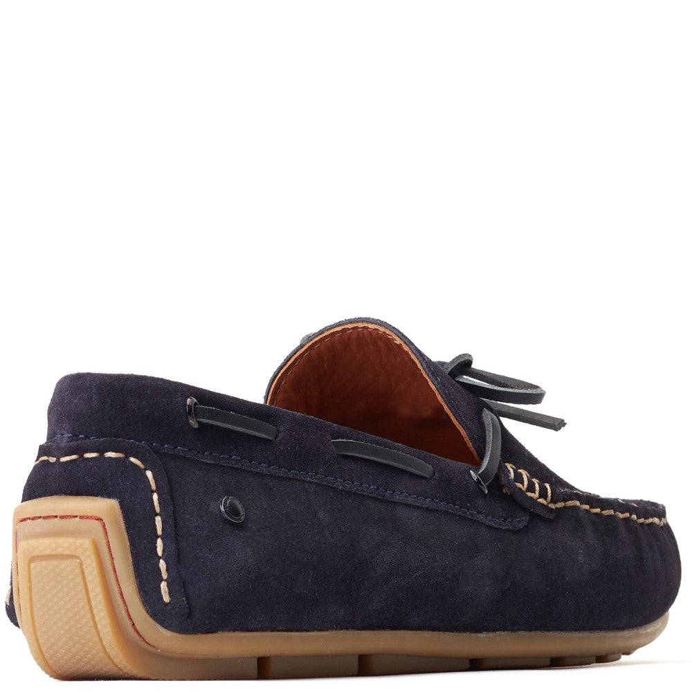 Brooks Suede Loafers Navy