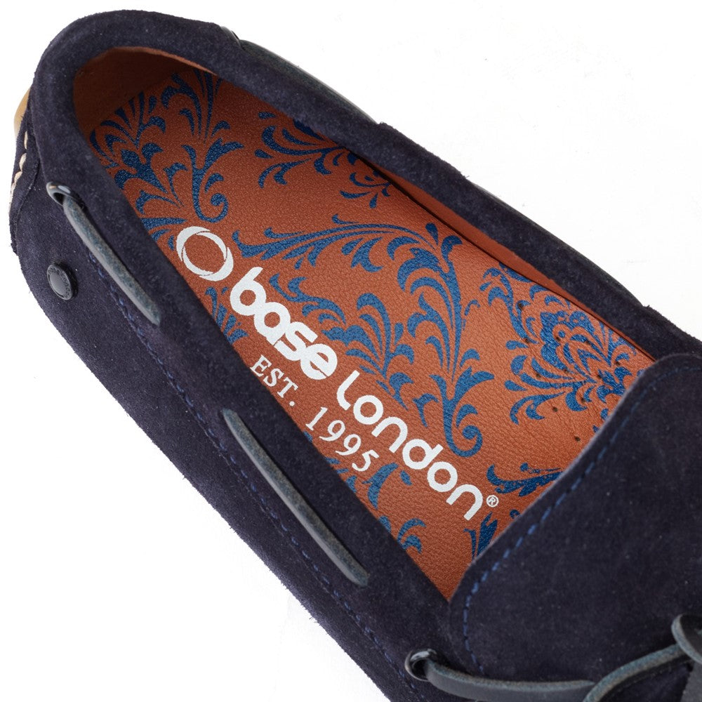 Brooks Suede Loafers Navy