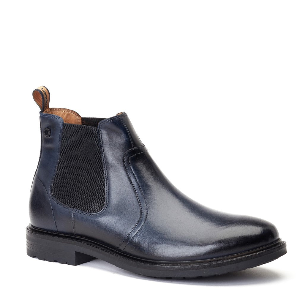 Bloom Burnished Chelsea Boots Navy