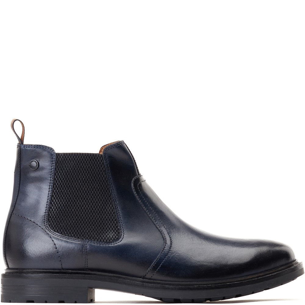 Bloom Burnished Chelsea Boots Navy