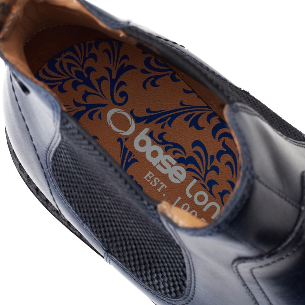 Bloom Burnished Chelsea Boots Navy
