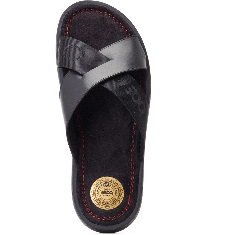 Webb Washed Slide Sandal Black