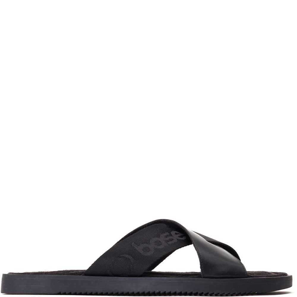 Webb Washed Slide Sandal Black