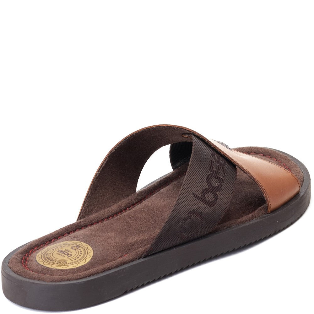 Webb Washed Slide Sandal Tan