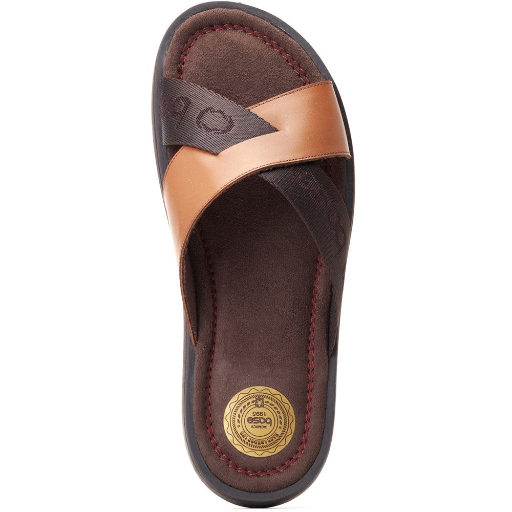 Webb Washed Slide Sandal Tan