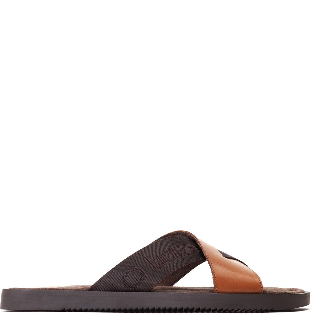 Webb Washed Slide Sandal Tan