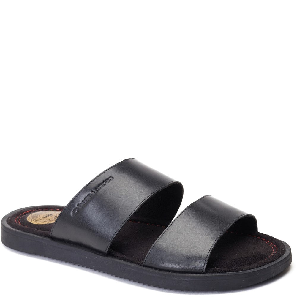 Maven Waxy Slide Sandal Black