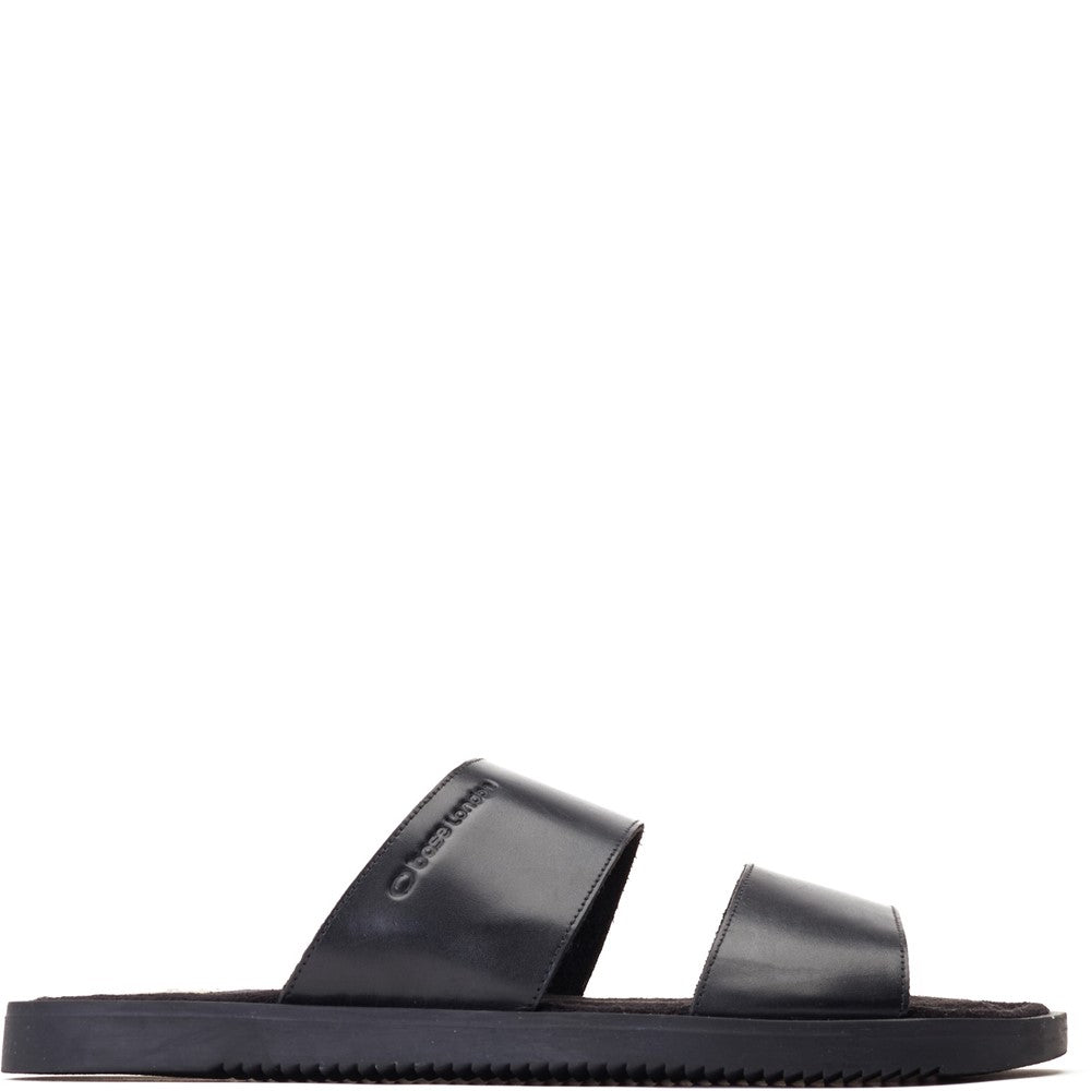 Maven Waxy Slide Sandal Black