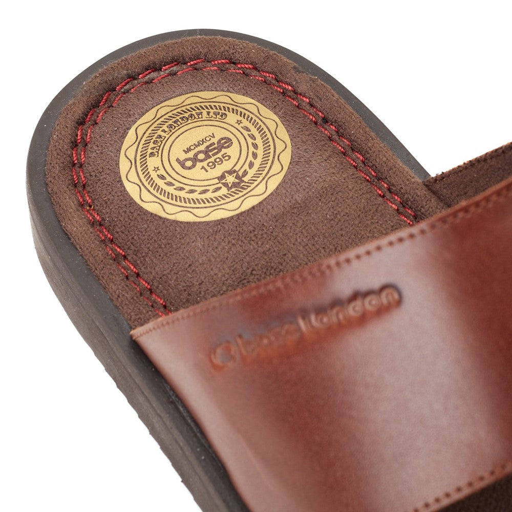 Maven Waxy Slide Sandal Brown