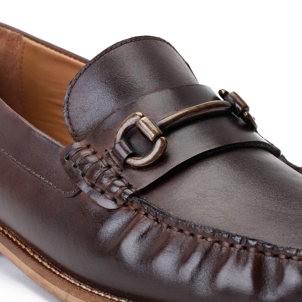 Madison Washed Loafers Brown