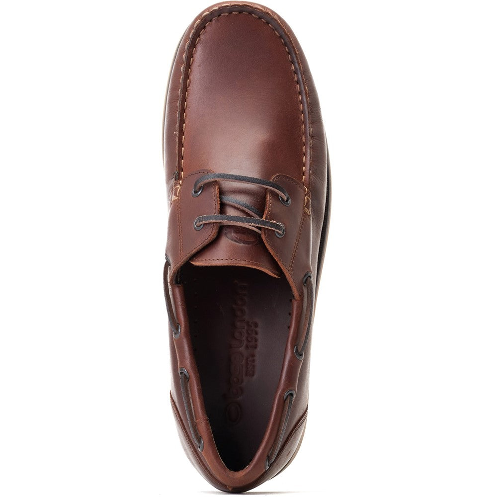 Stern Oil Pull Up Boat Shoes Brown