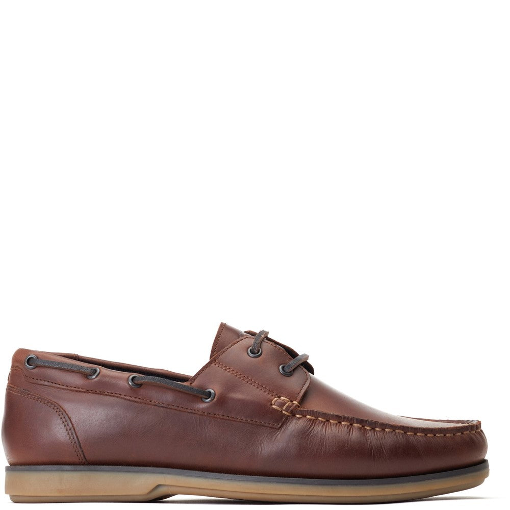 Stern Oil Pull Up Boat Shoes Brown