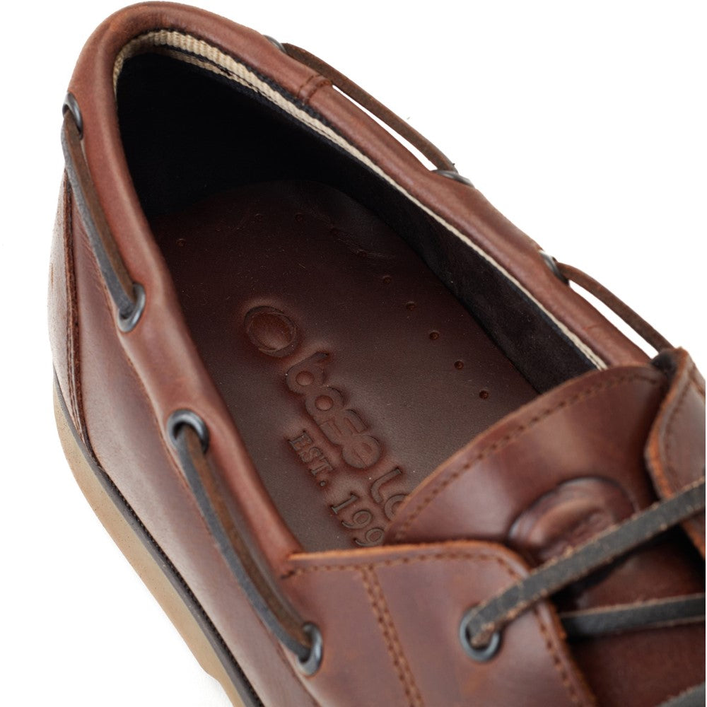 Stern Oil Pull Up Boat Shoes Brown