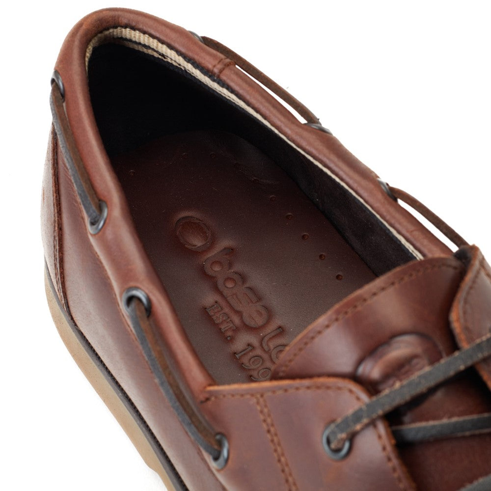 Stern Oil Pull Up Boat Shoes Brown