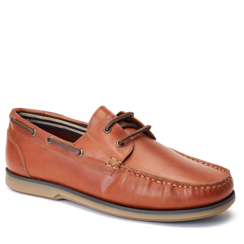 Stern Oil Pull Up Boat Shoes Tan