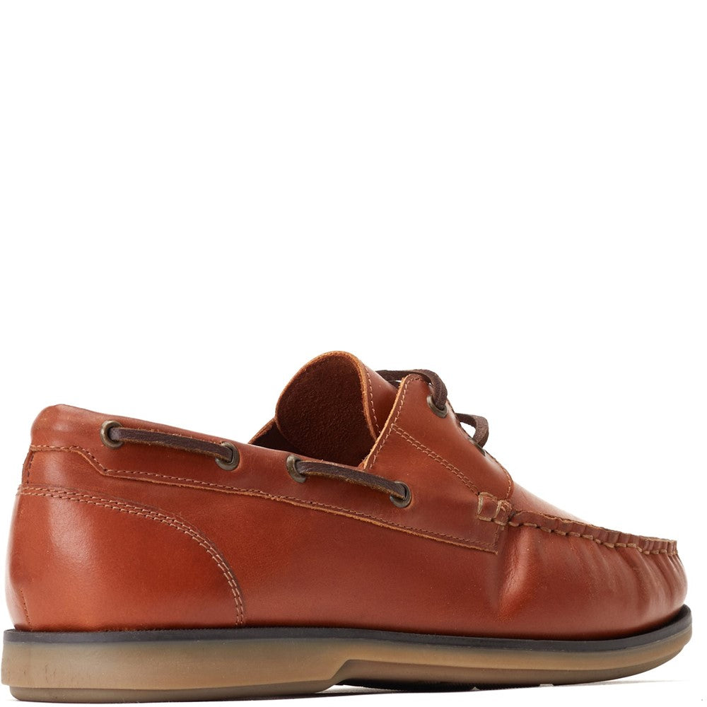 Stern Oil Pull Up Boat Shoes Tan