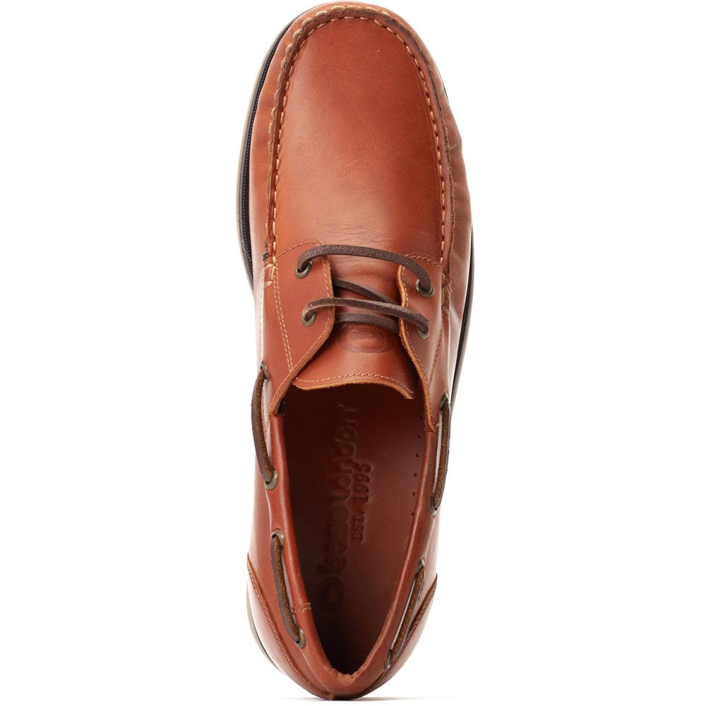 Stern Oil Pull Up Boat Shoes Tan