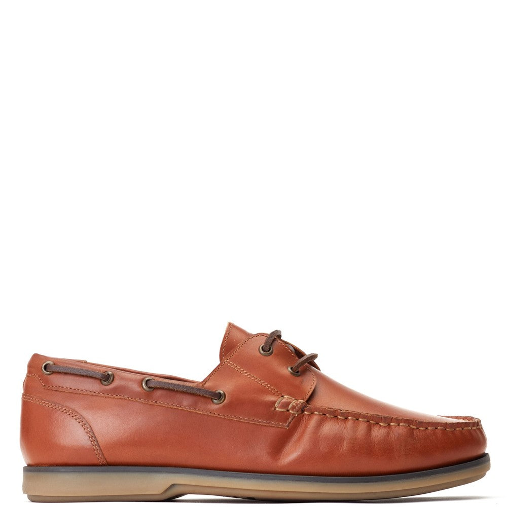 Stern Oil Pull Up Boat Shoes Tan