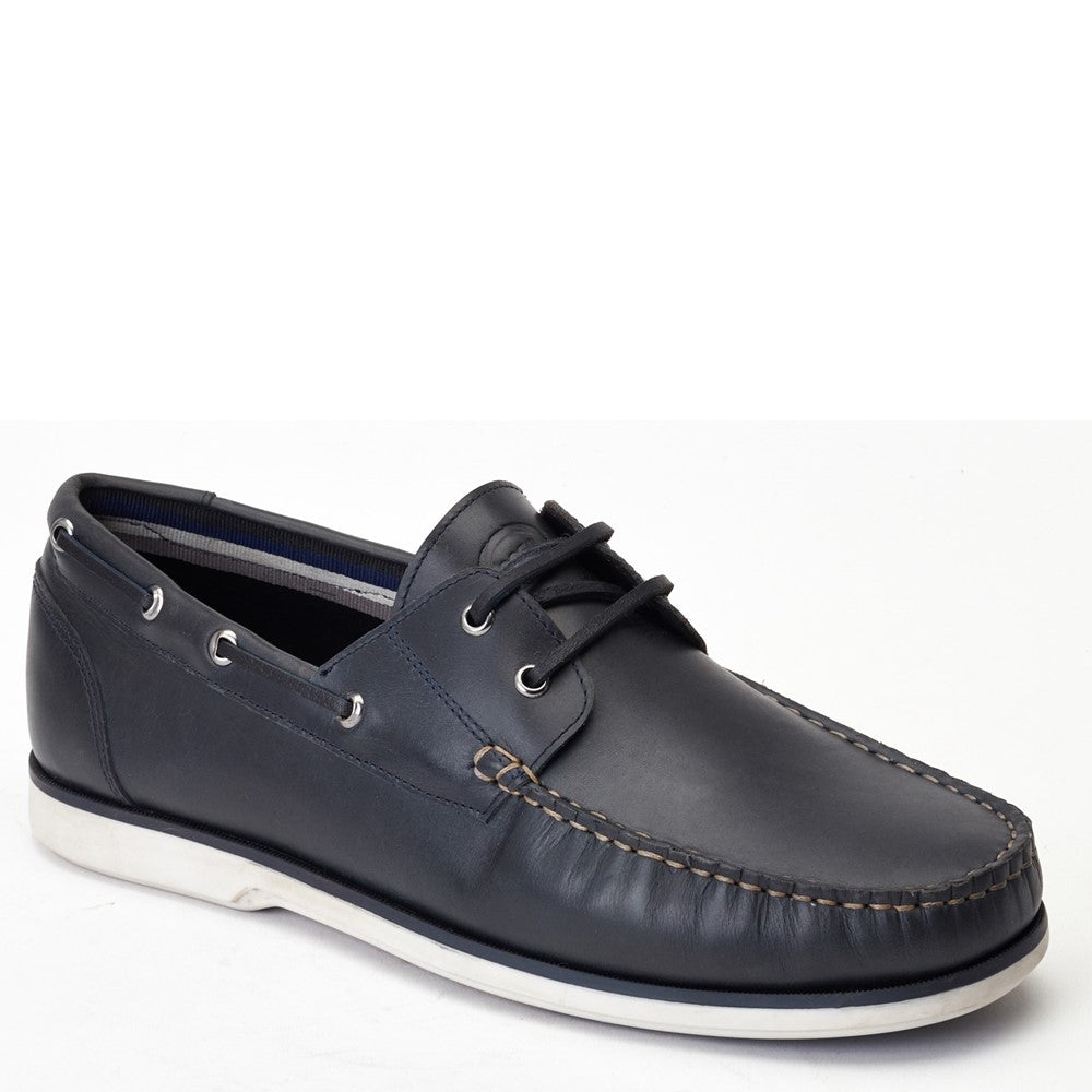 Stern Oil Pull Up Boat Shoes Navy