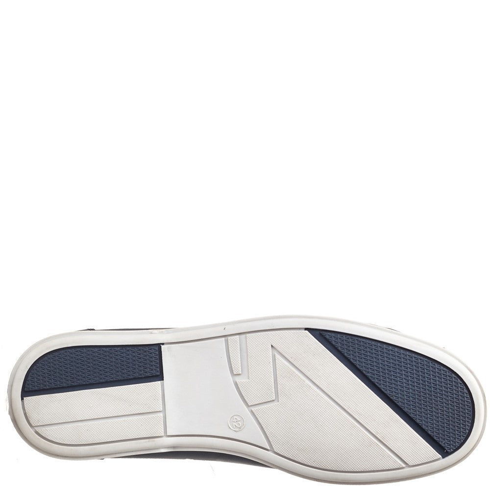 Stern Oil Pull Up Boat Shoes Navy