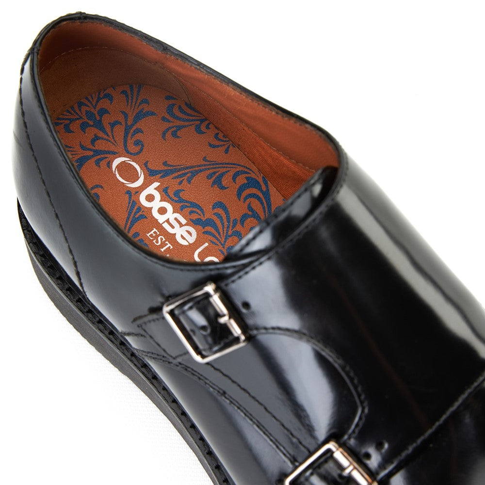 Knight Hi Shine Double Monk Black