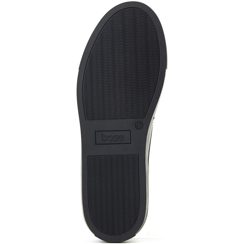 Clapton Washed Brogue Trainers Black