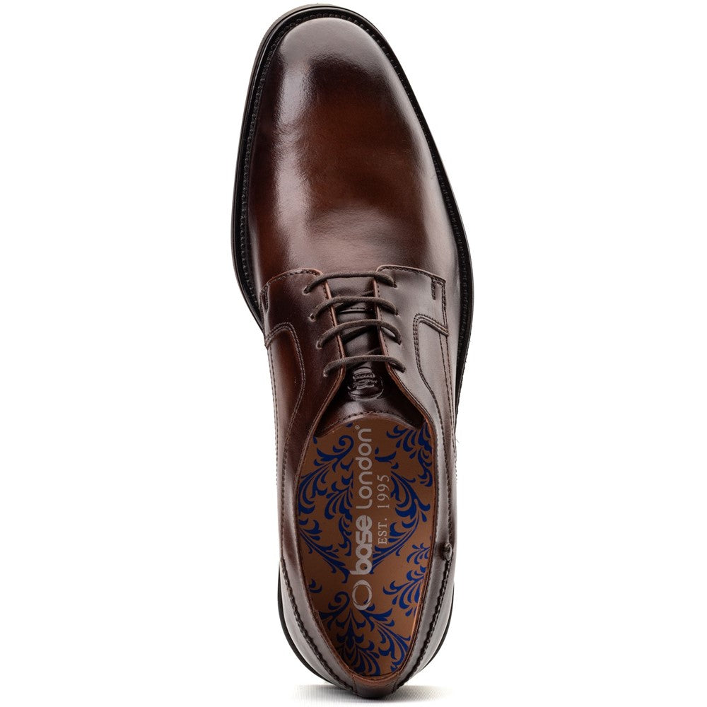 Sleeve Waxy Derby Shoes Brown