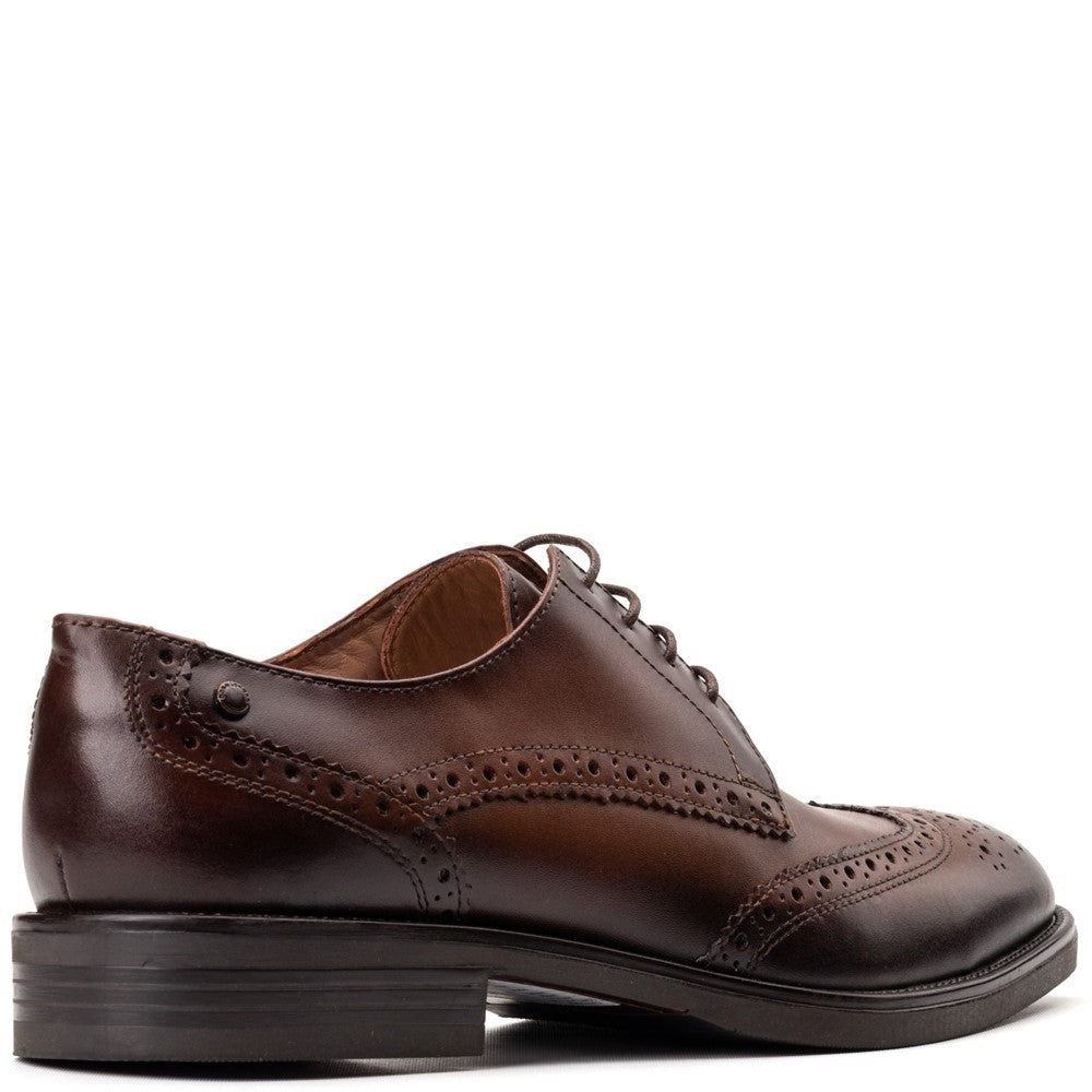 Pocket Waxy Brogue Shoes Brown