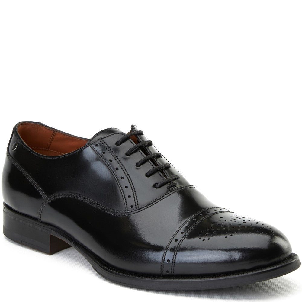 Franklin Hi Shine Brogue Shoes Black