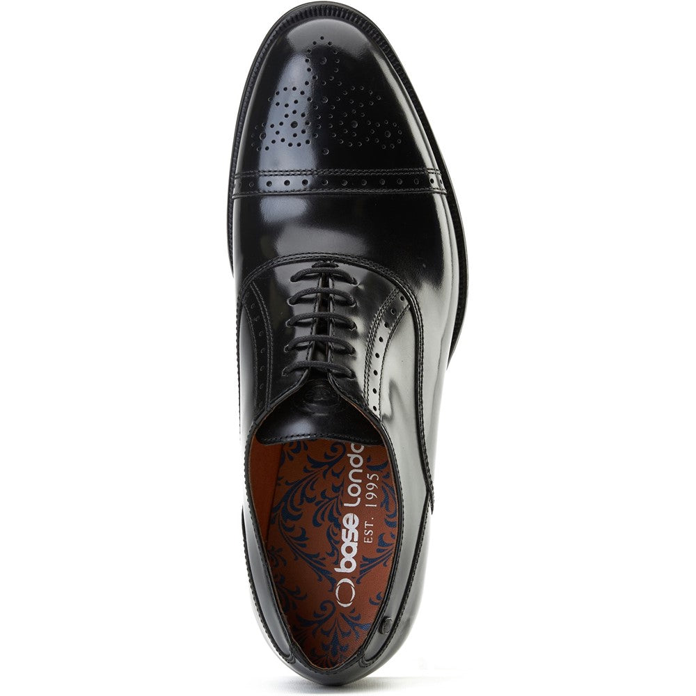 Franklin Hi Shine Brogue Shoes Black