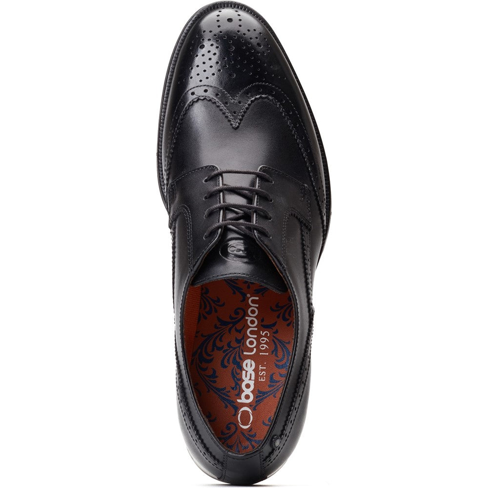 Bell Waxy Brogue Shoes Black