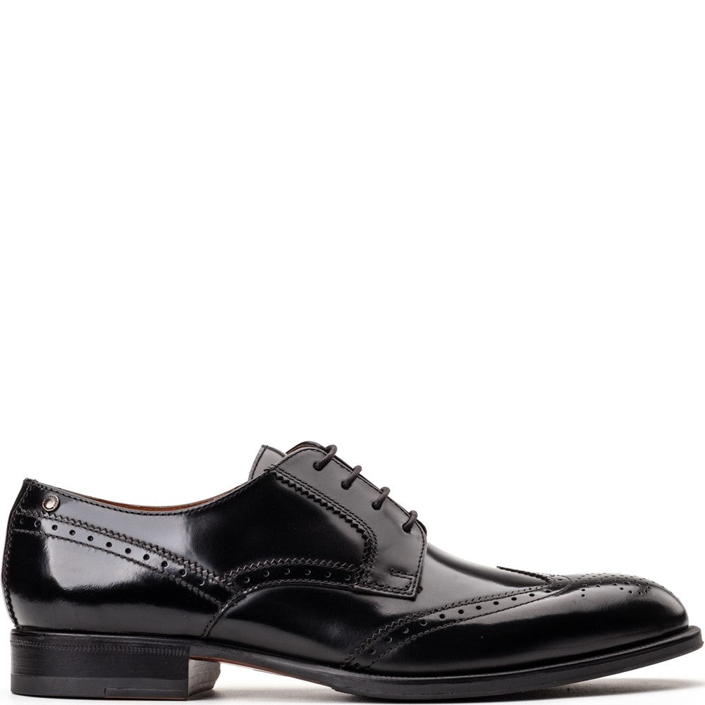 Bell Hi Shine Brogue Shoes Black