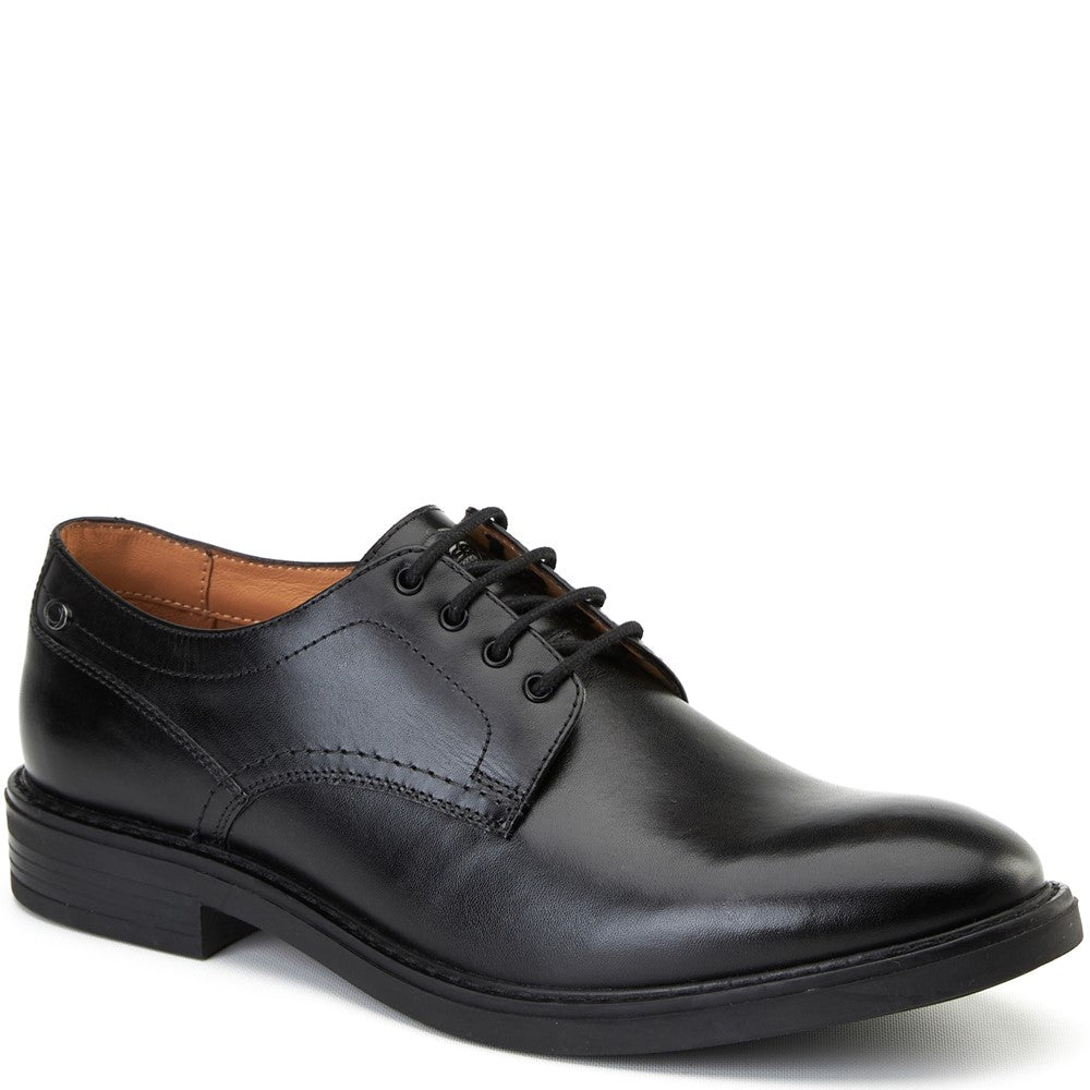Durham Waxy Derby Shoes Black