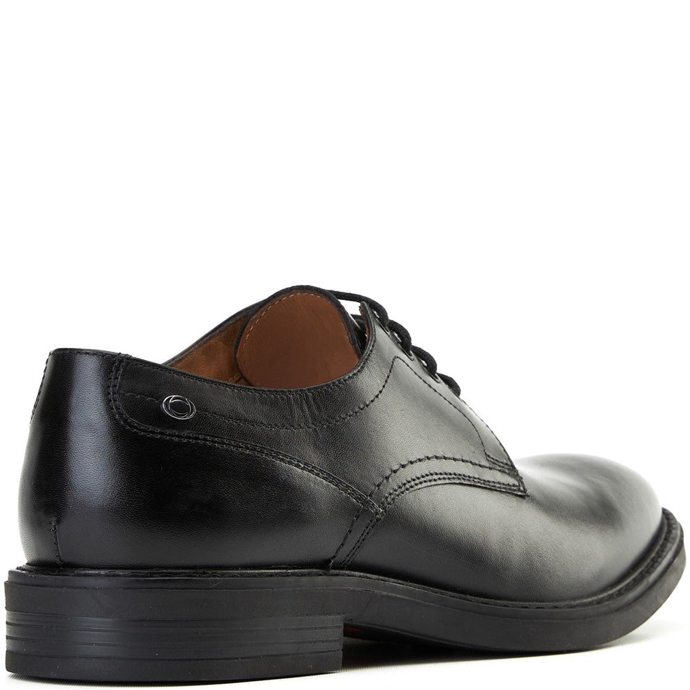 Durham Waxy Derby Shoes Black