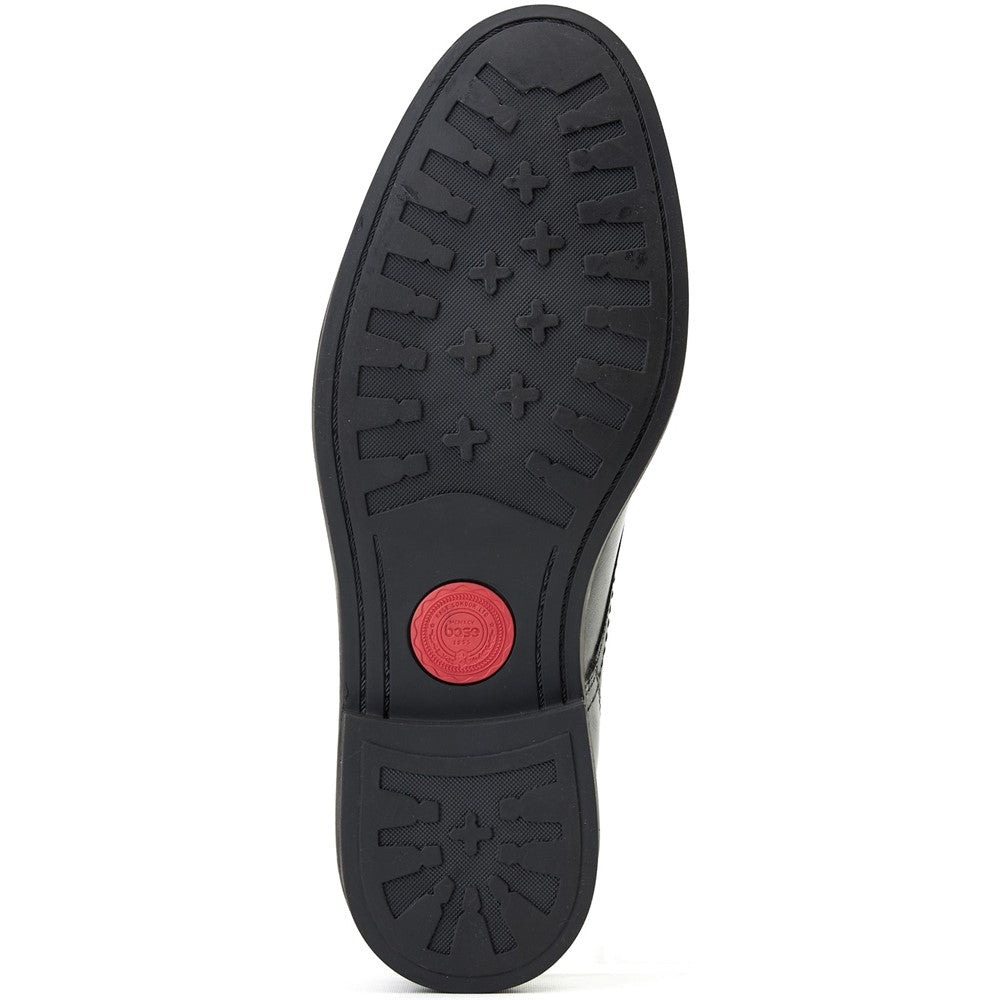Durham Waxy Derby Shoes Black